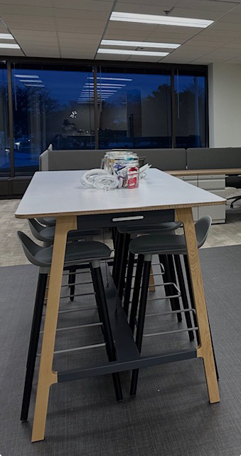 Oak Brook Office Kitchen Table After
