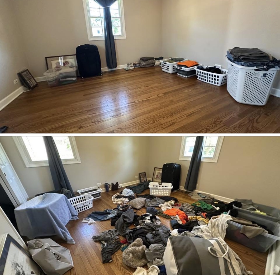 Before and after transformation